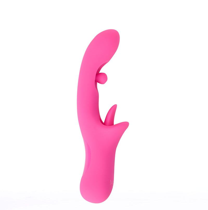 ALORA PINK Dual Motor 3-Speed 7-Function Licking Rotating Vibrator