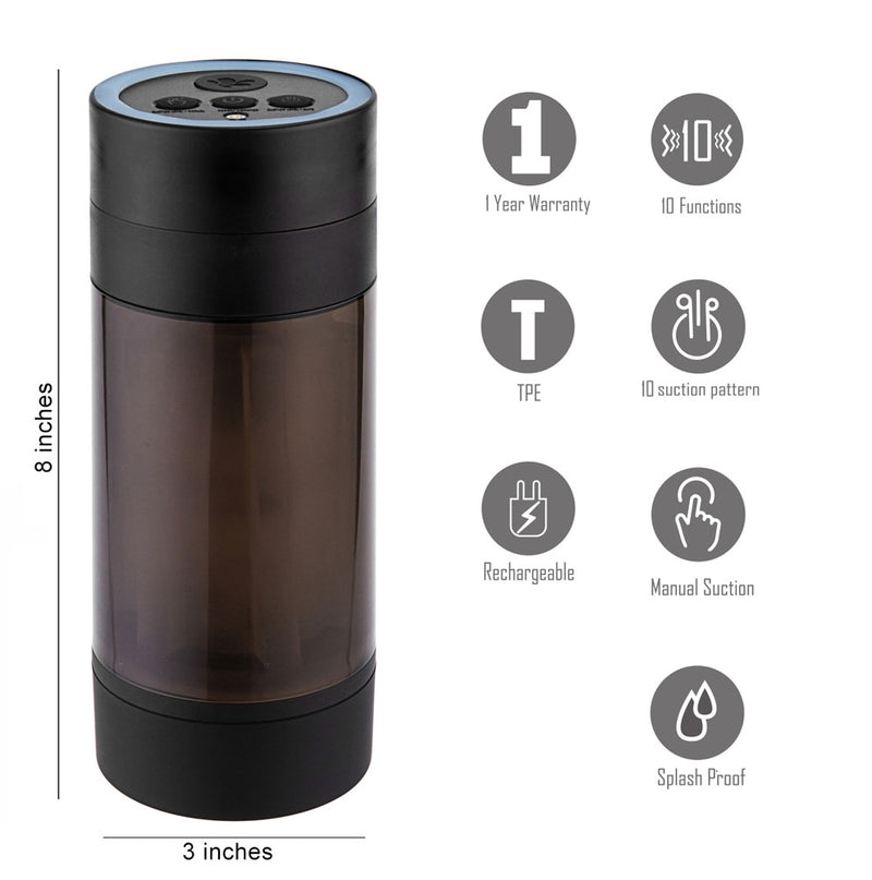 ACE Automatic Suction / Vibrating Rechargeable Male Masturbator