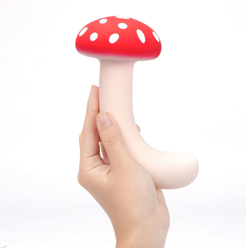 ALICE Liquid Silicone 10-Function Flex Shaft Mushroom Vibrator maiatoys.com ALICE Liquid Silicone 10-Function Flex Shaft Mushroom Vibrator maiatoys.com
