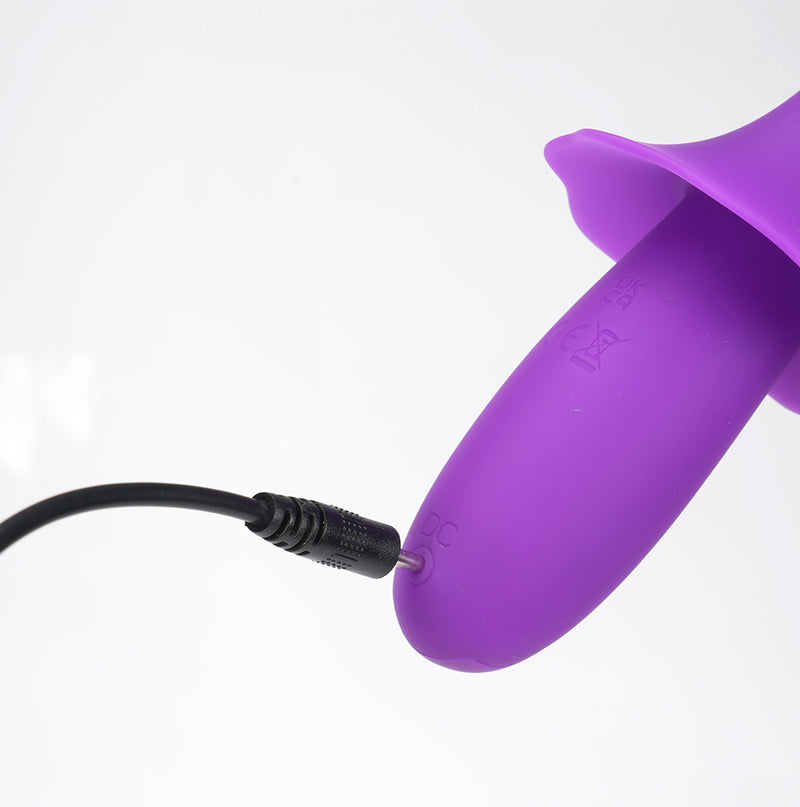 SIENNA Purple Vibelite 10-Function Rechargeable Fluttering Silicone Vibrator