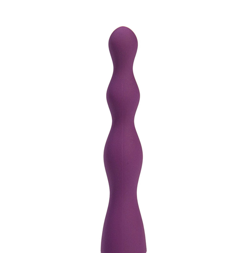 VIBELITE Dani 10-Function Silicone Beaded Rechargeable Anal Vibe Purple