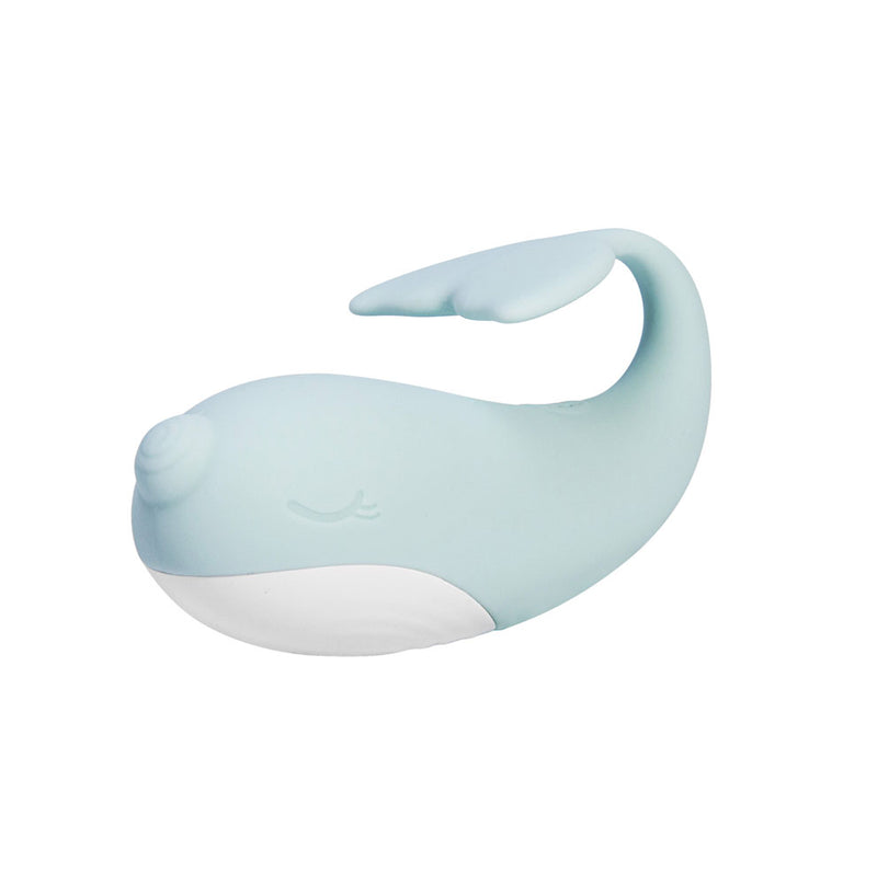 Finn Rechargeable 10-Function Rechargeable Dolphin Vibrator Light Blue