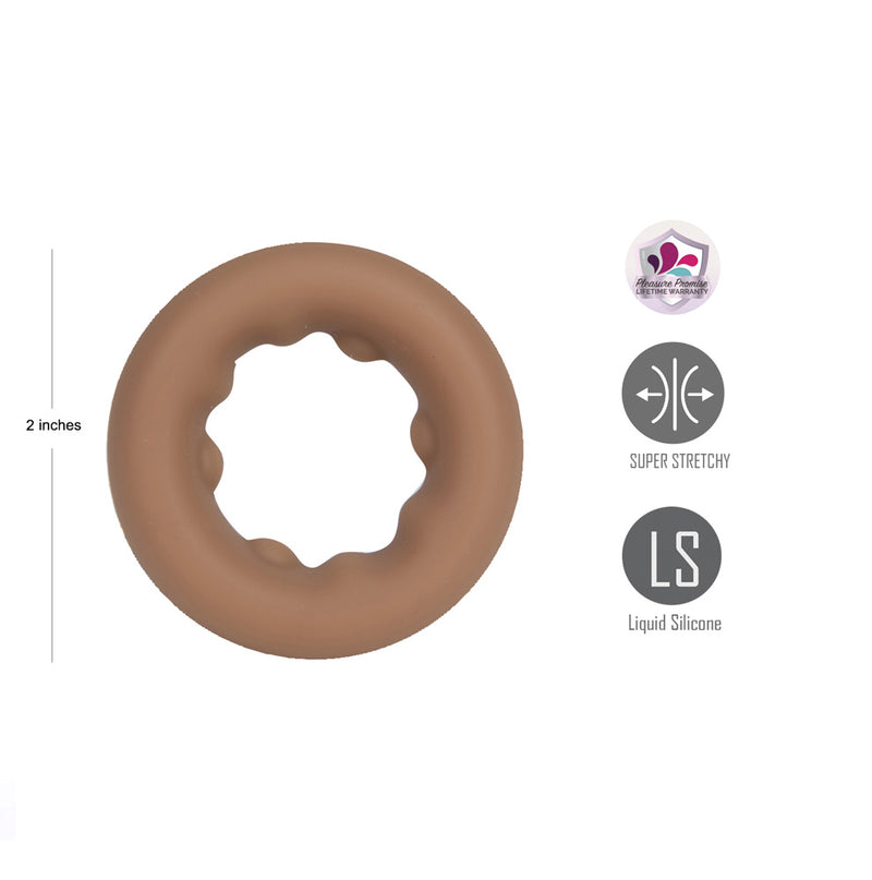 GUNNER Liquid Silicone Super Stretch C-Ring - CARAMEL