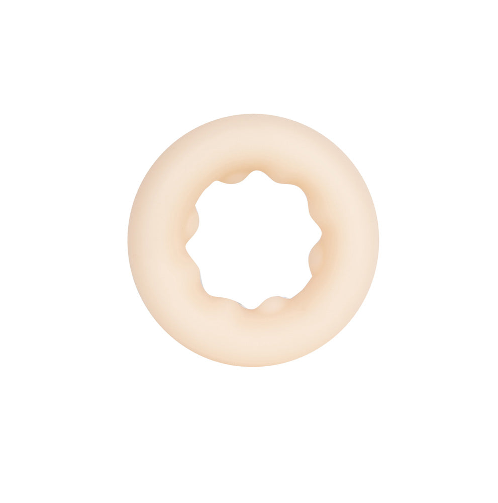 GUNNER Liquid Silicone Super Stretch C-Ring - VANILLA
