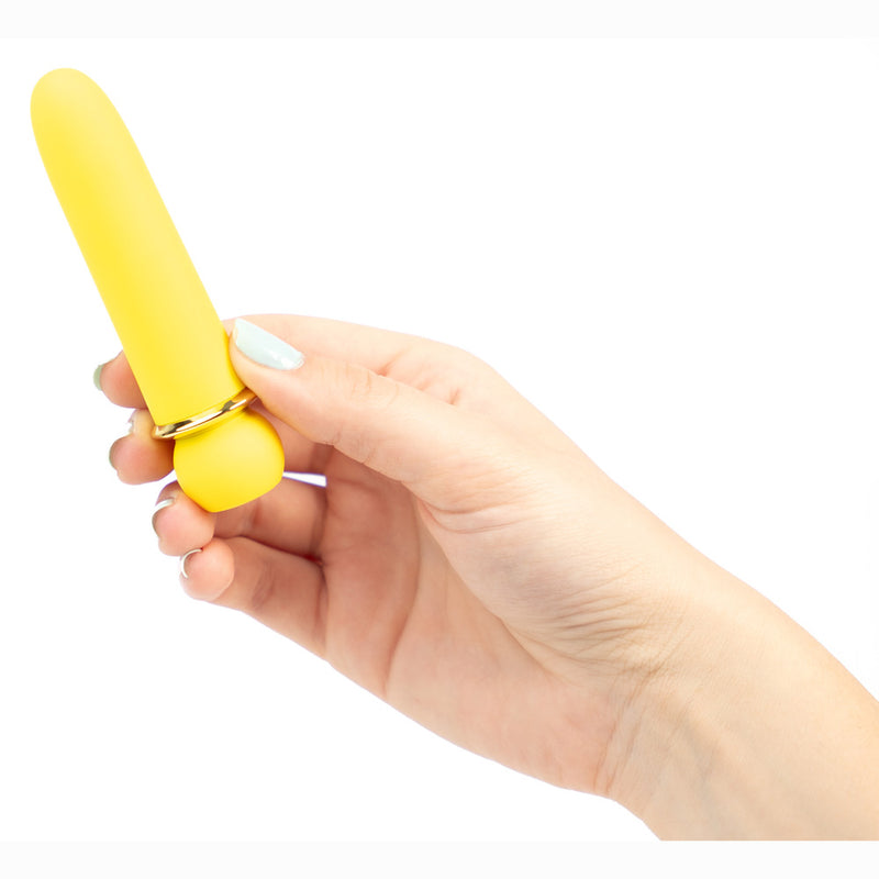 JAGUAR YELLOW 10-Function Rechargeable Silicone Coated Super-Charged Bullet