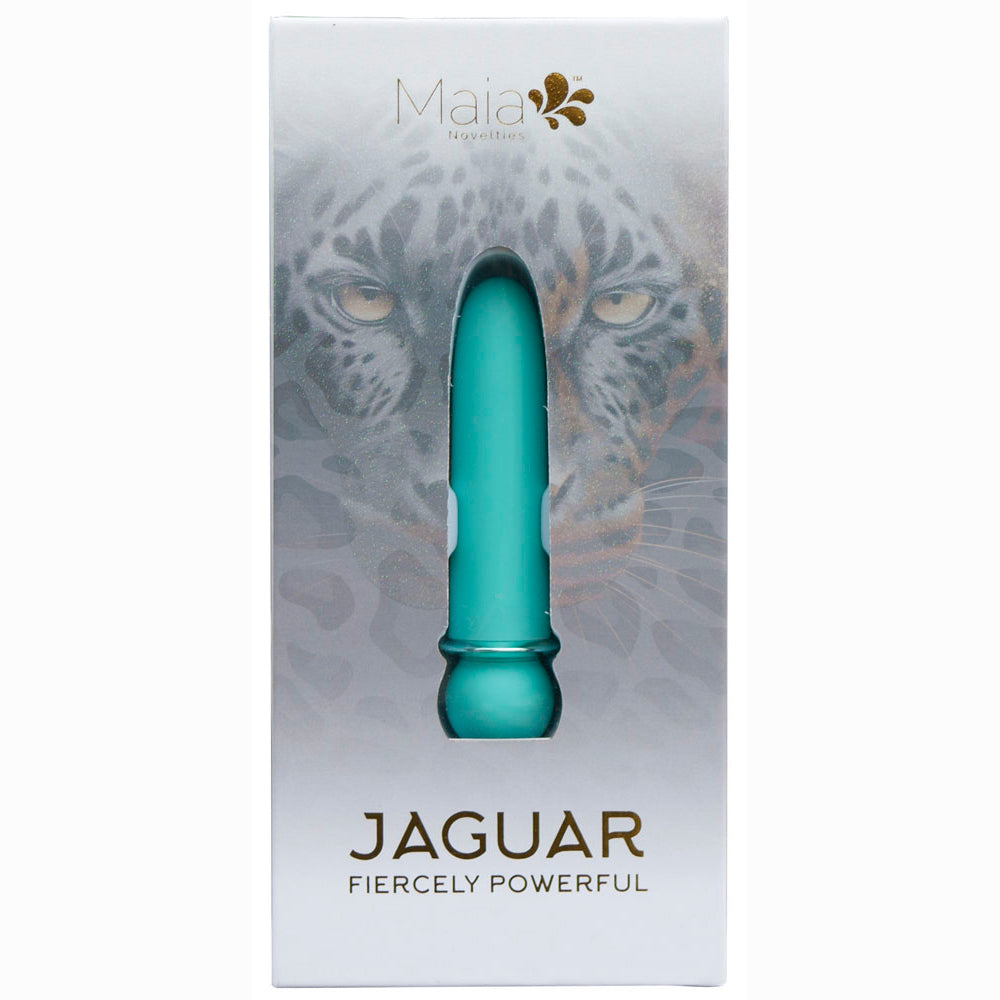 JAGUAR BLUE 10-Function Rechargeable Silicone Coated Super-Charged Bullet