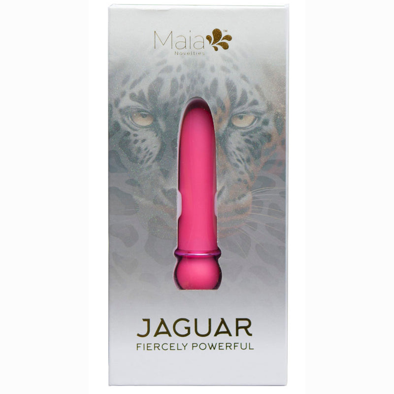 JAGUAR PINK 10-Function Rechargeable Silicone Coated Super-Charged Bullet