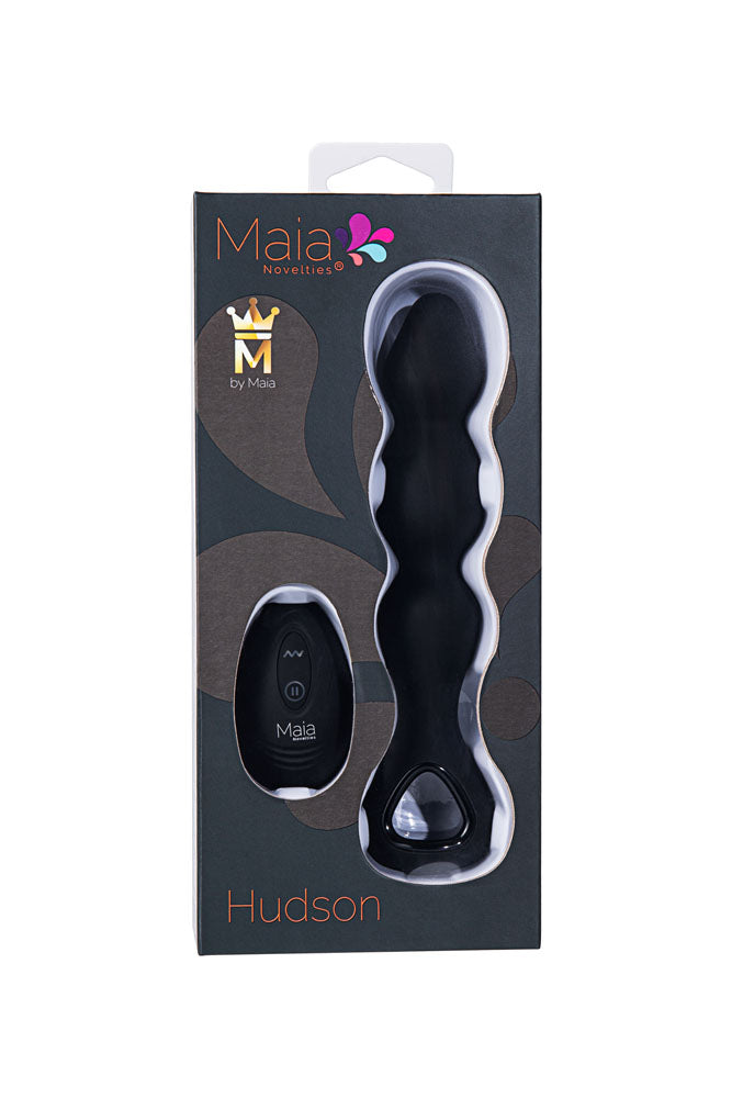HUDSON 7.5” Beaded Silicone 10-Function Remote Control Anal Beads