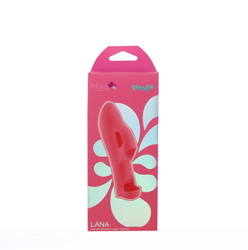 LANA RED Vibelite 6-Function 3-Speed Liquid Silicone Finger Vibrator