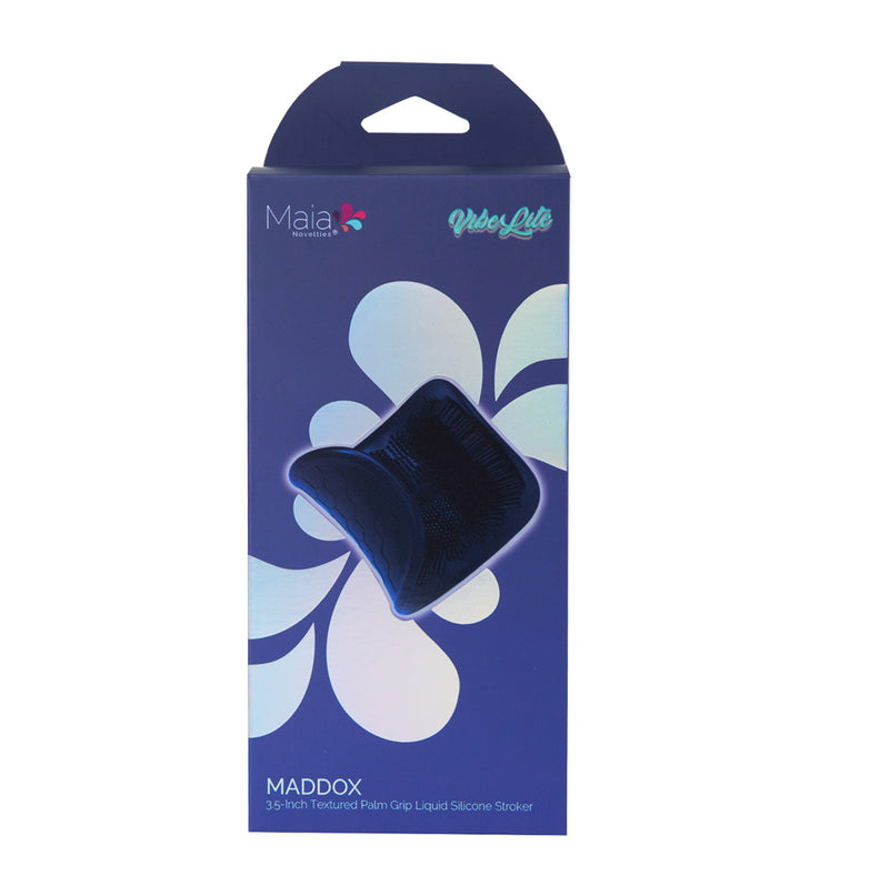 MADDOX BLUE - VIBELITE 3.5-Inch Textured Palm Grip Liquid Silicone Stroker