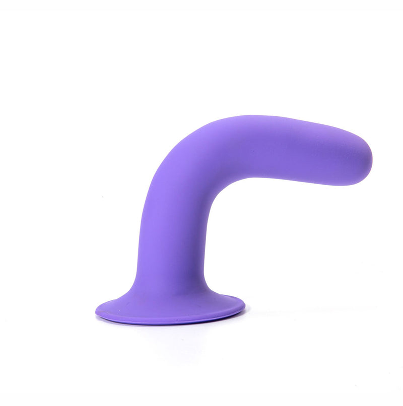 MARIN 8 Inch Liquid Silicone Suction Cup Dong Purple