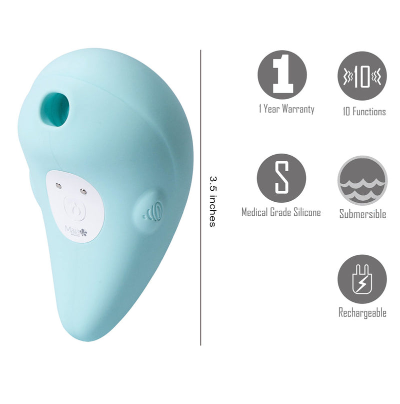 MARINA 10-Function Rechargeable Whale Air Vibrator