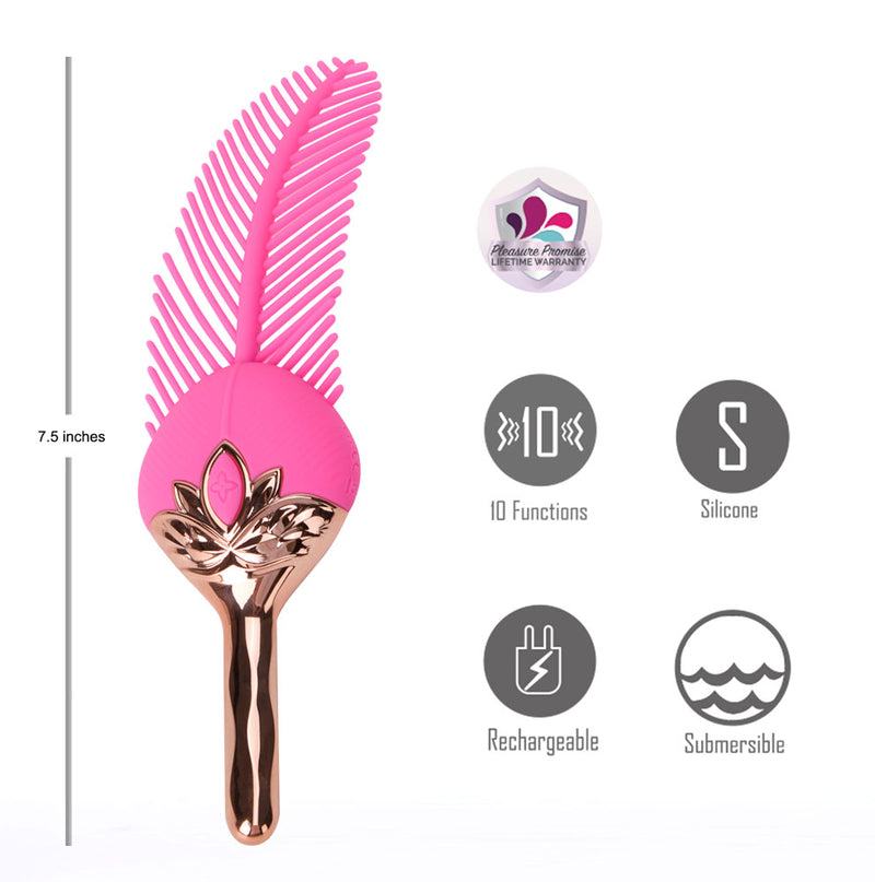 RAYNE PINK 3+7 Function Silicone Feather Vibrator