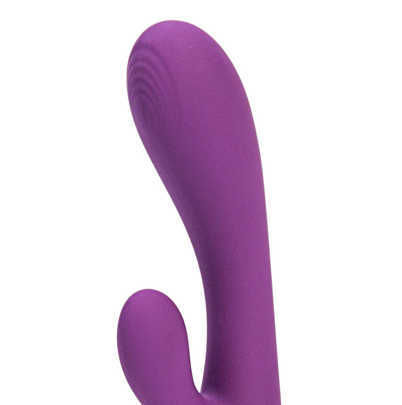 VIBELITE Rayla 10-Function Silicone Dual Stimulator Rechargeable Vibrator Purple