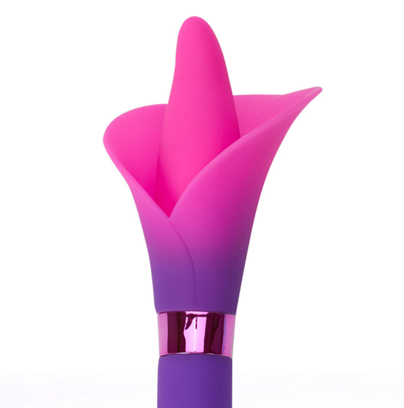 VALA PURPLE Dual Jaguar Motor 10-Function Silicone Flower Vibrator