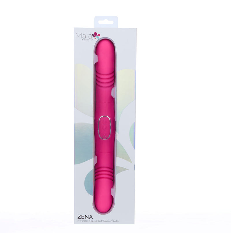 ZENA PINK 10-Function 3-Speed Dual Thrusting Vibrating Dildo