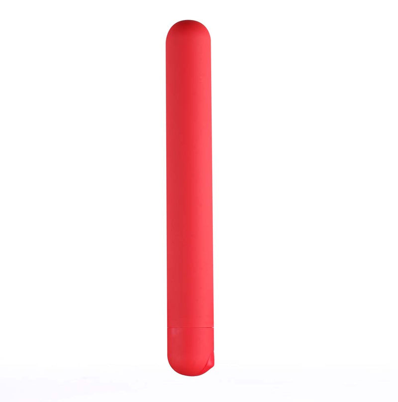 ABBIE USB Rechargeable X-Long Super Charged Bullet Red