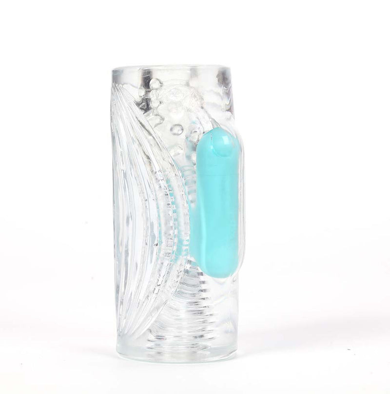 ASTER Vibrating Male Masturbator 10-Function Bullet Vibrator