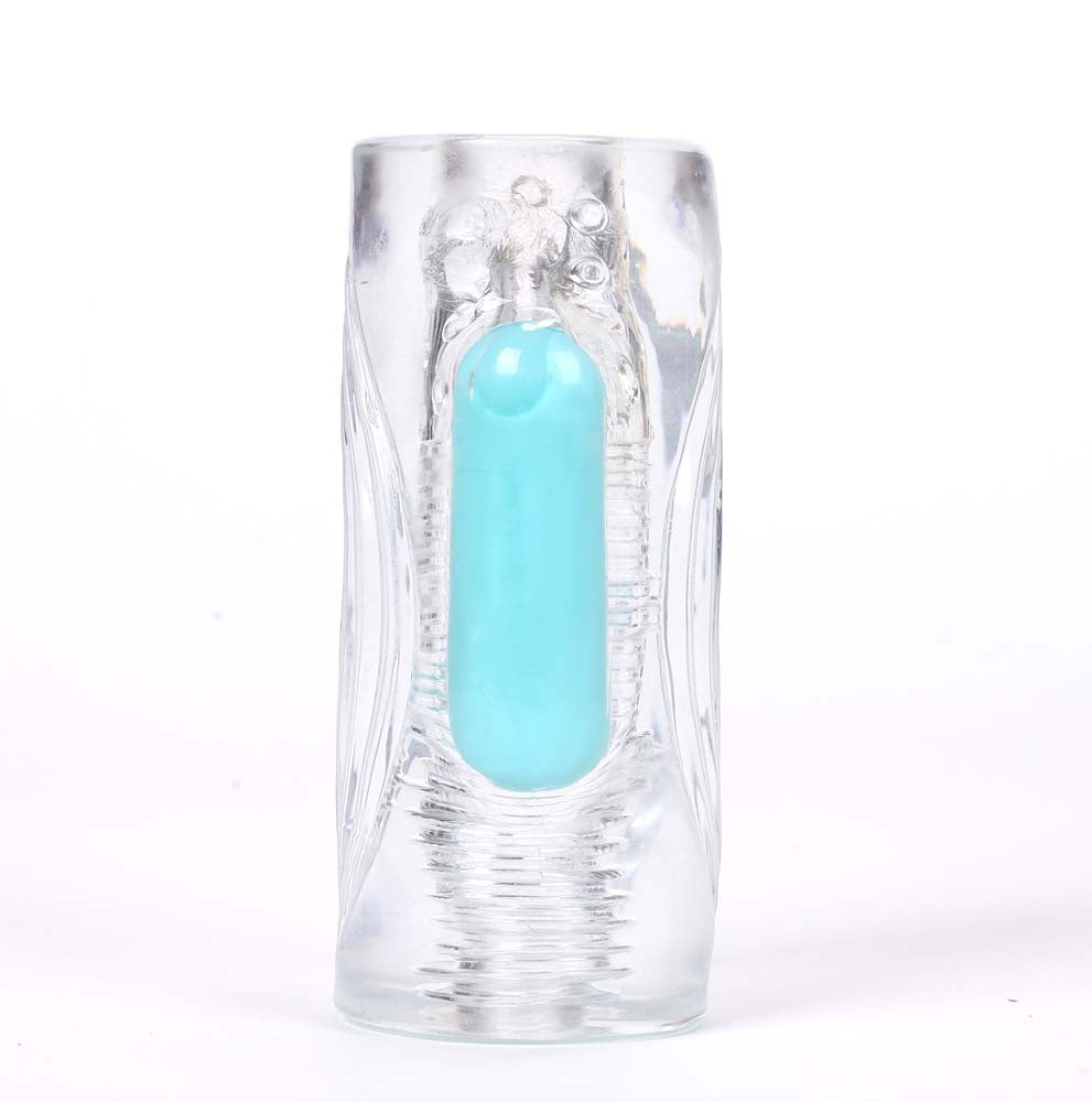 ASTER Vibrating Male Masturbator 10-Function Bullet Vibrator