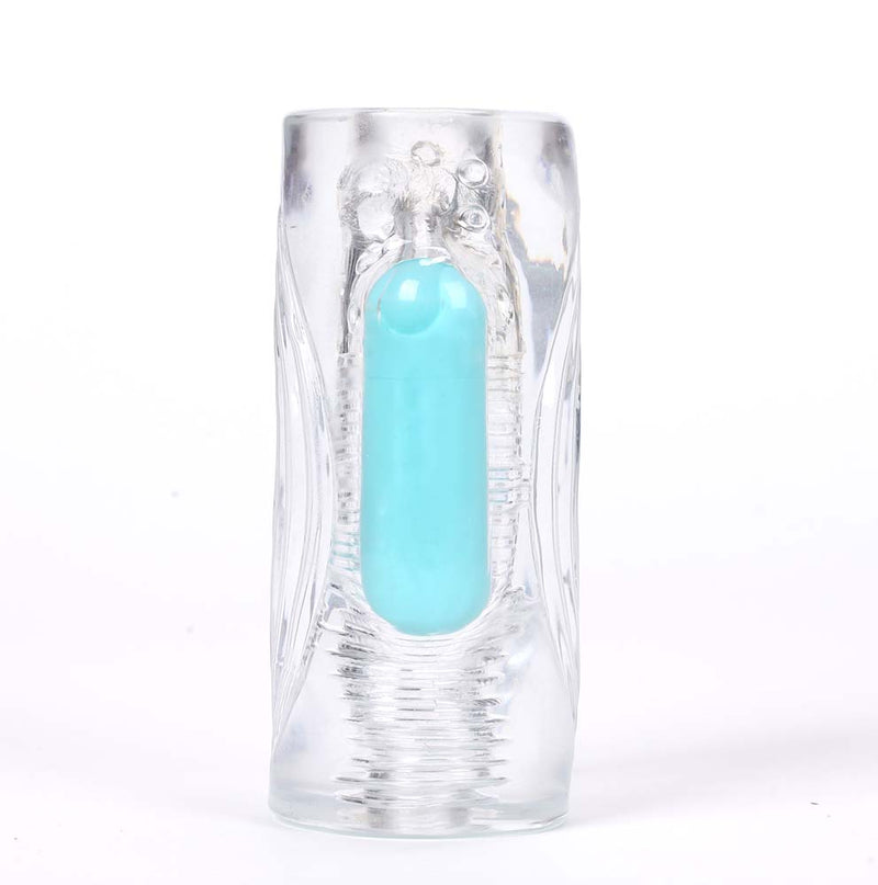 ASTER Vibrating Male Masturbator 10-Function Bullet Vibrator