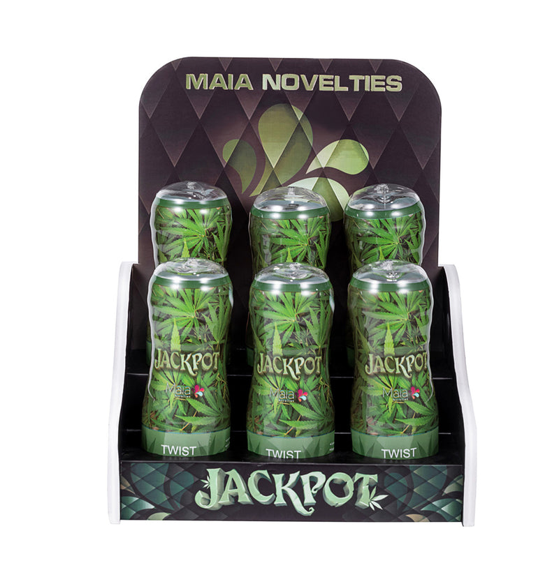 JACKPOT Aircraft Cup Style Male Masturbator 420 Retail Display of 6