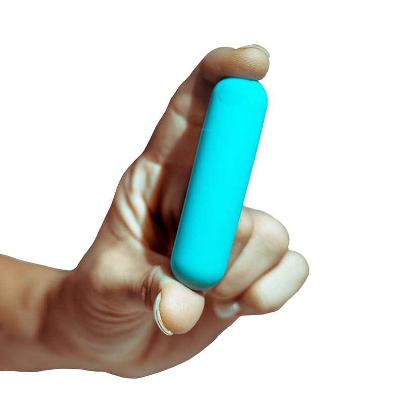 JESSI USB Rechargeable Super Charged Mini Bullet Teal Blue