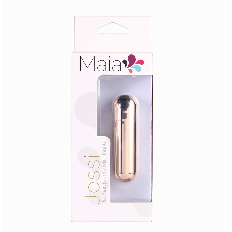 JESSI USB Rechargeable Super Charged Mini Bullet ROSE GOLD