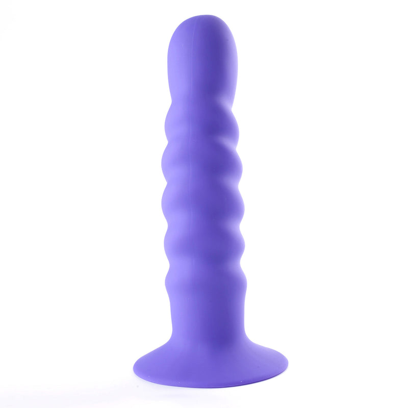 KENDALL Silicone Dong Swirled Satin Finish - NEON PURPLE