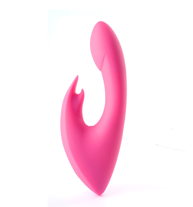 LEAH USB Rechargeable Silicone 10-Function Rabbit Vibrator Pink