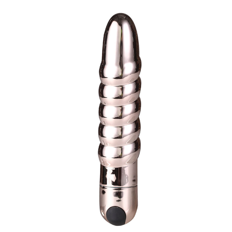 LOLA USB Rechargeable Silicone 10-Function Vibrating Twisty Bullet ROSE GOLD
