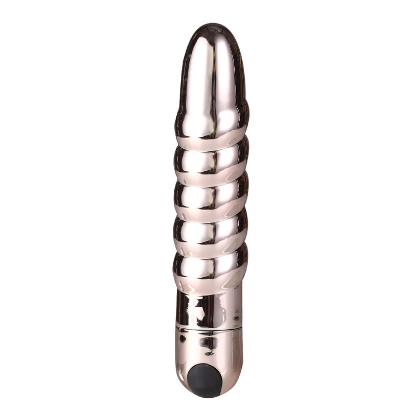 LOLA USB Rechargeable Silicone 10-Function Vibrating Twisty Bullet ROSE GOLD