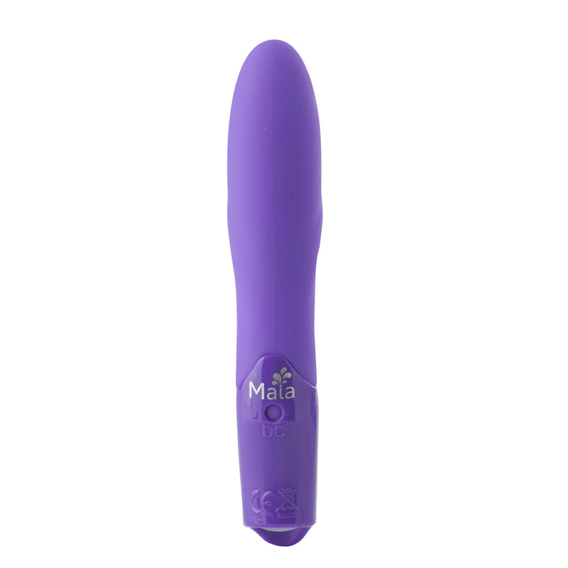 MARGO USB Rechargeable Silicone 10-Function Textured Bullet Vibrator - NEON PURPLE