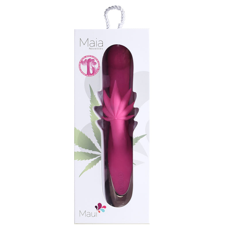 MAUI DUAL MOTORS G-SPOT POT LEAF VIBRATOR RECHARGEABLE 420 Series