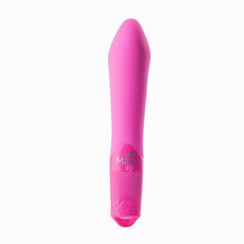 MADDIE USB Rechargeable Silicone 10-Function G-Spot Bullet Vibrator - NEON PINK