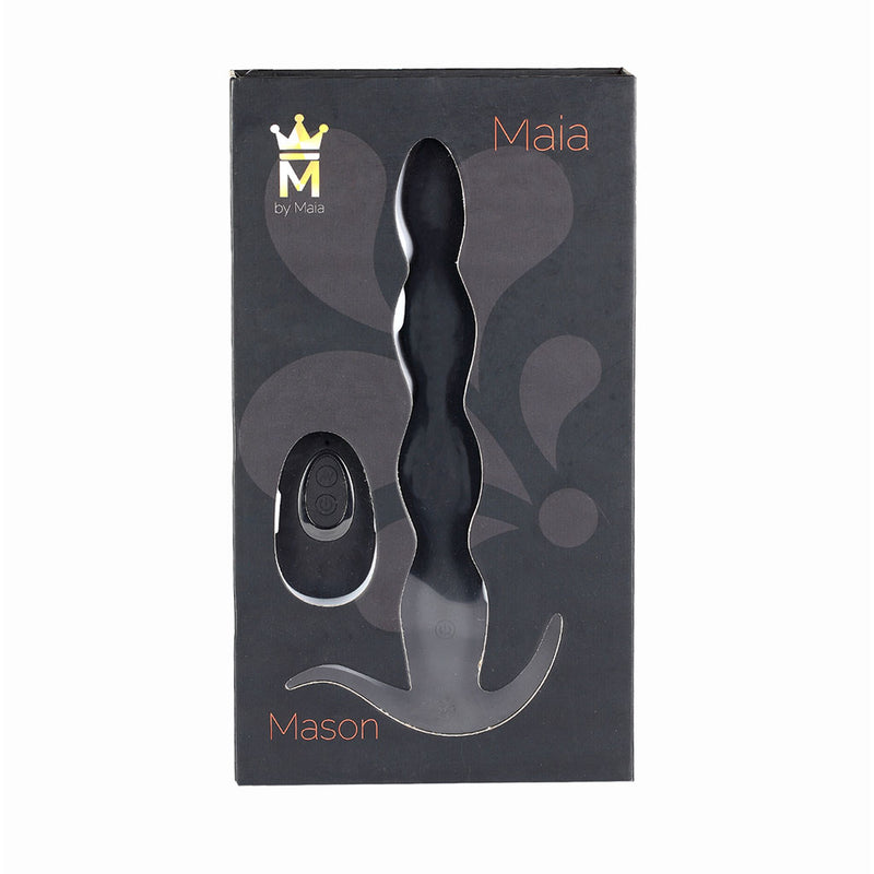 MASON 15-Function USB Rechargeable Remote Control Silicone Butt Plug