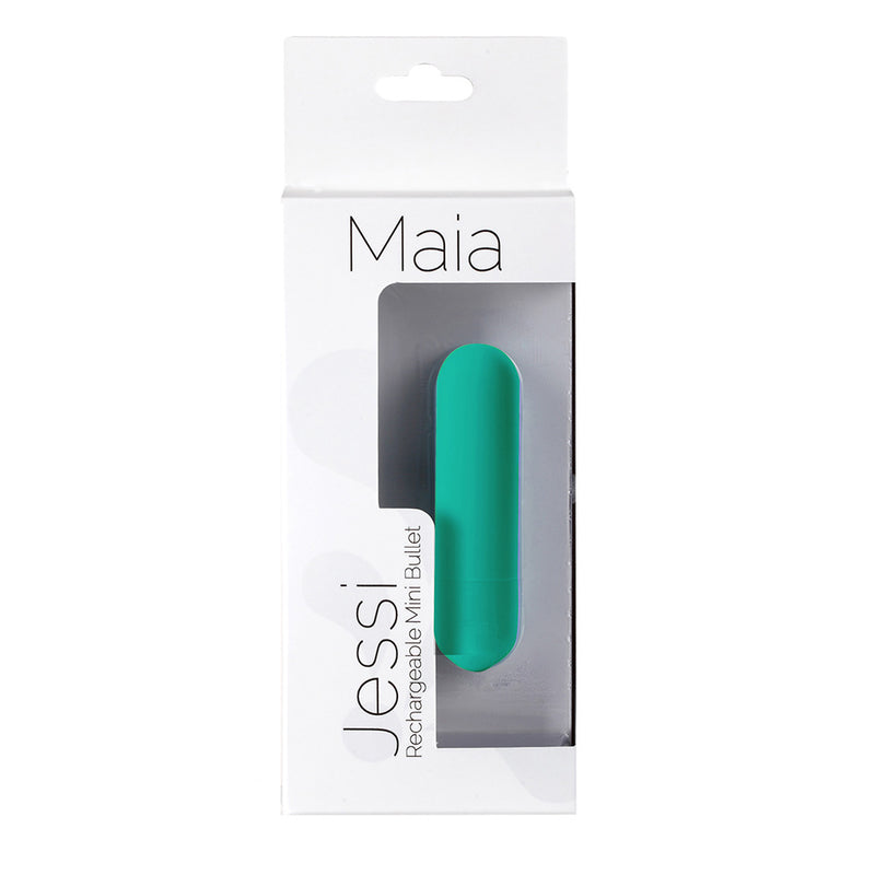 JESSI USB Rechargeable Super Charged Mini Bullet EMERALD
