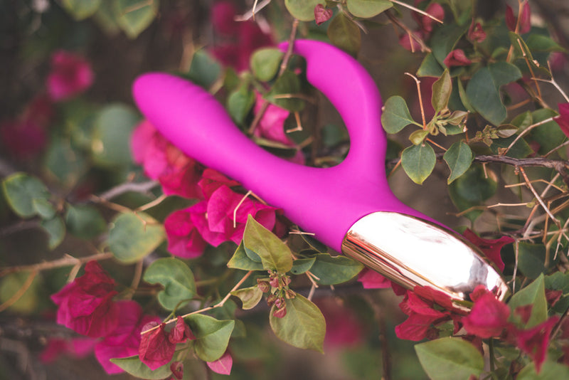 SKYLER USB Rechargeable Silicone Bendable Rabbit PURPLE