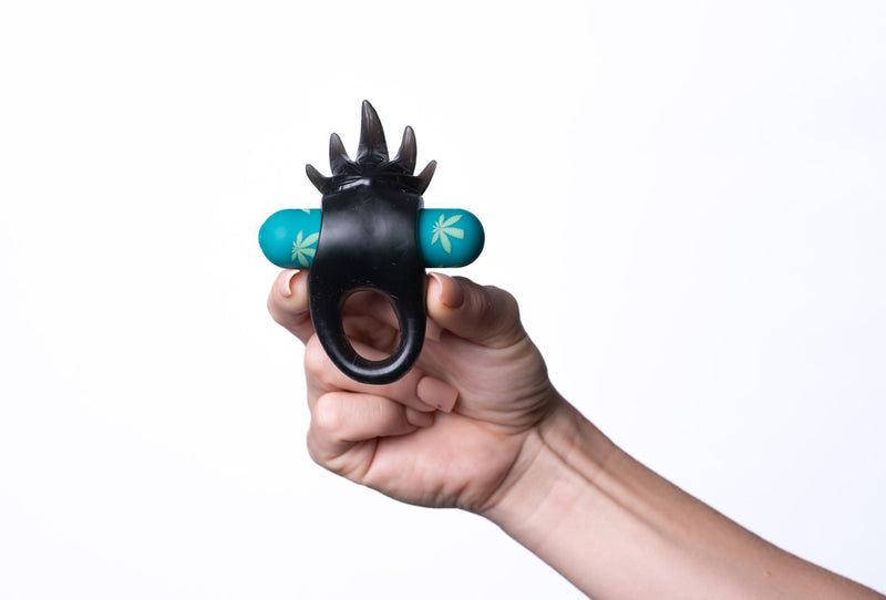 ZIGGY POT LEAF USB Rechargeable Vibrating Erection Enhancer Ring 420 Series