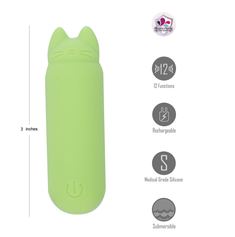ALLIE GREEN Vibelite 12-Function Rechargeable Mini Rabbit Vibe