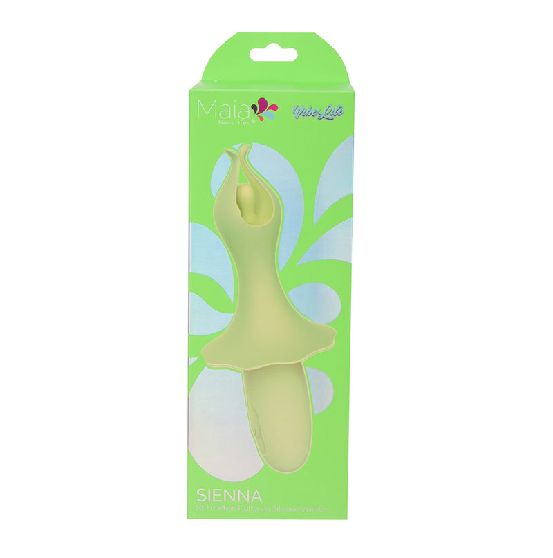 SIENNA Green Vibelite 10-Function Fluttering Silicone Vibrator