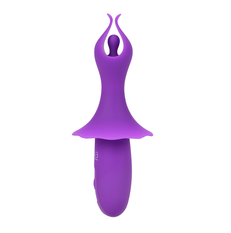 SIENNA Purple Vibelite 10-Function Rechargeable Fluttering Silicone Vibrator