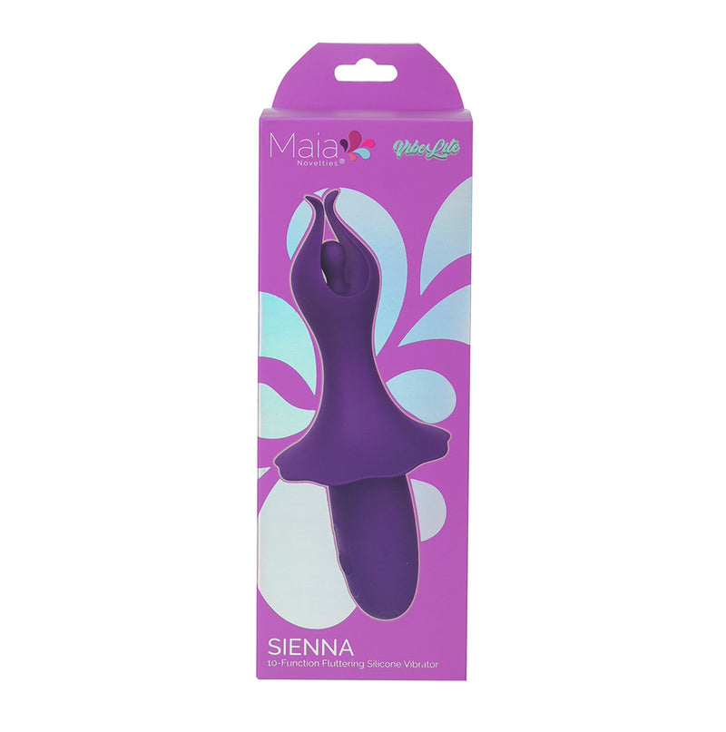 SIENNA Purple Vibelite 10-Function Fluttering Silicone Vibrator