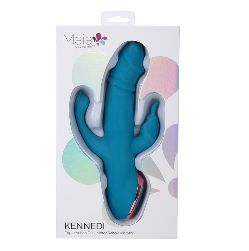 Kennedi Blue 25-Function Rechargeable Triple Action Rabbit Vibrator