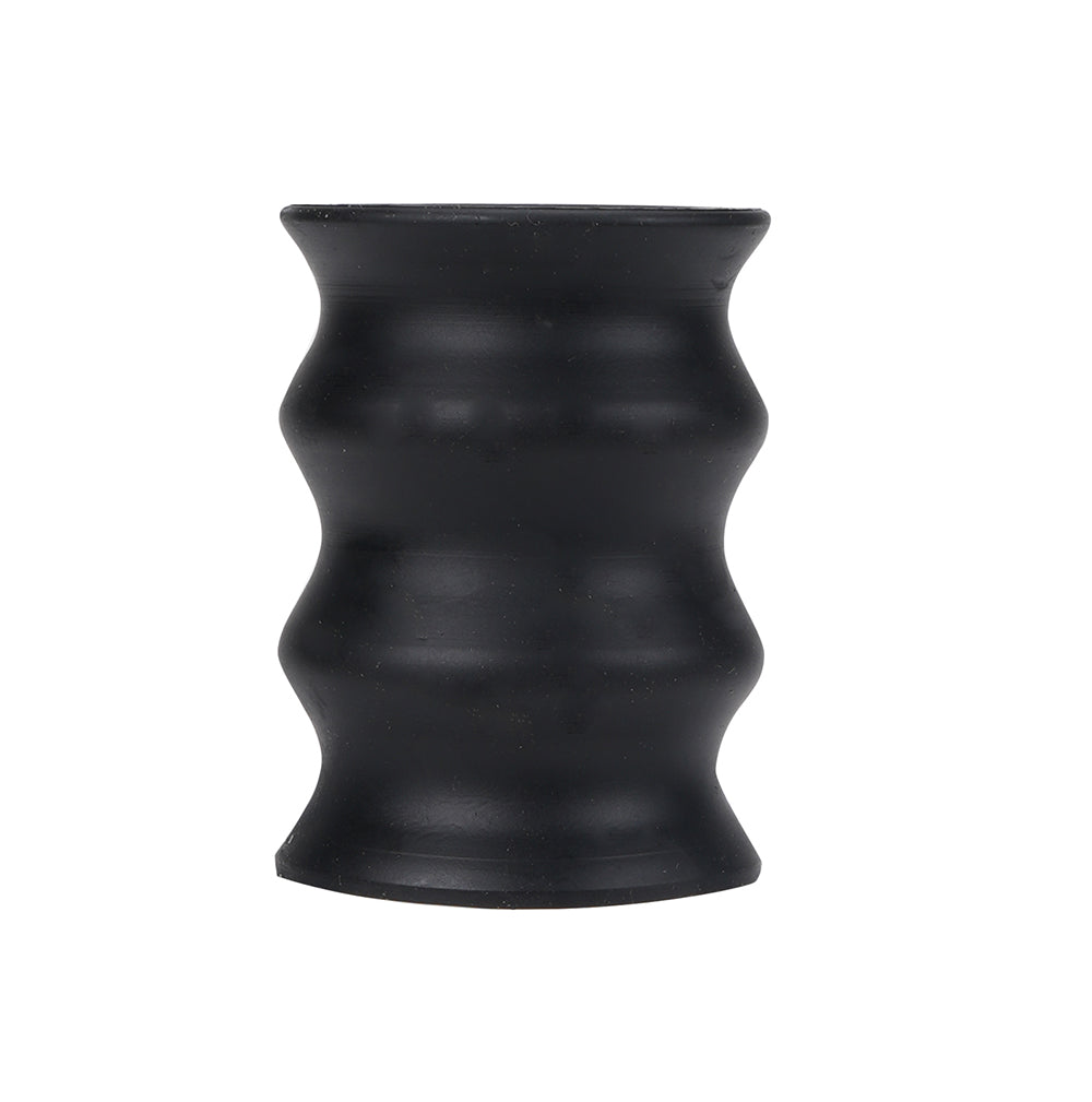 ELI Black Vibelite 4-Inch Textured Liquid Silicone Stroker