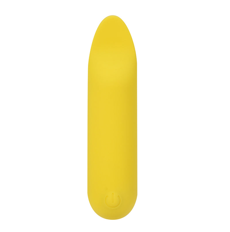 TAWNI Vibelite 12-Function Rechargeable Silicone Flickering Vibrator Yellow