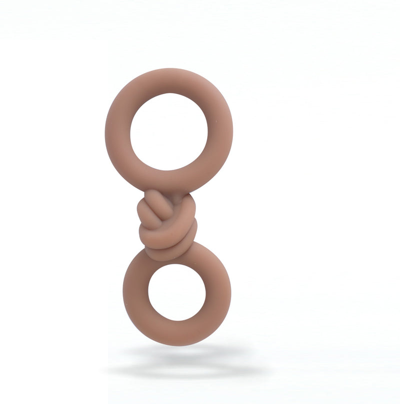 COOPER Liquid Silicone Dual Super Stretch C-Ring - CARAMEL