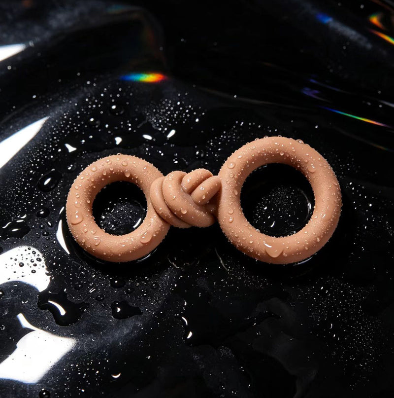 COOPER Liquid Silicone Dual Super Stretch C-Ring - CARAMEL