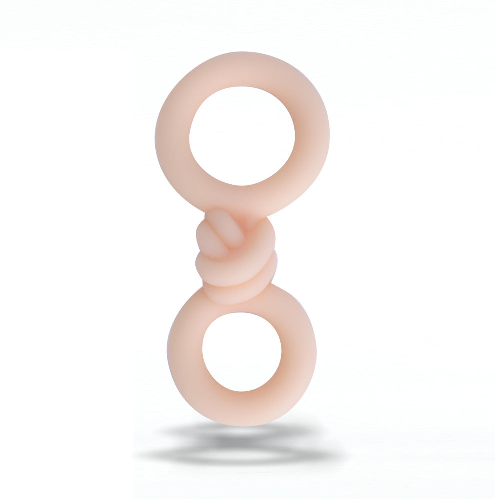 COOPER Liquid Silicone Dual Super Stretch C-Ring - VANILLA