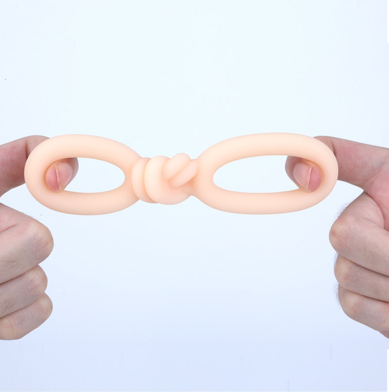 COOPER Liquid Silicone Dual Super Stretch C-Ring - VANILLA