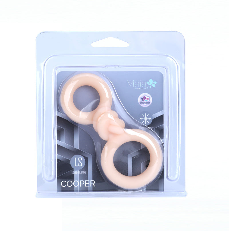 COOPER Liquid Silicone Dual Super Stretch C-Ring - VANILLA